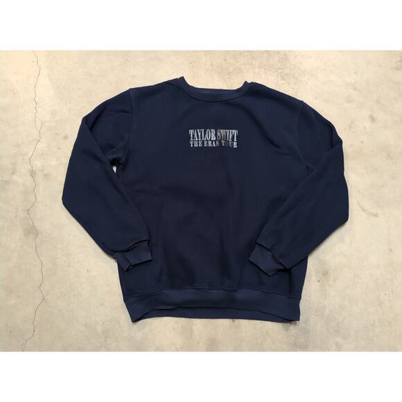 Taylor Swift Tops - Taylor Swift The Eras Tour Sweatshirt Adult XXL Navy Long Sleeve Pull Over